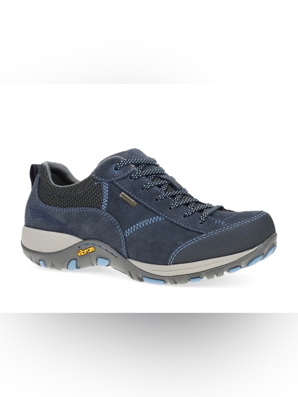 Dansko Women's Navy Suede Waterproof Slip Resistant Athletic Shoe